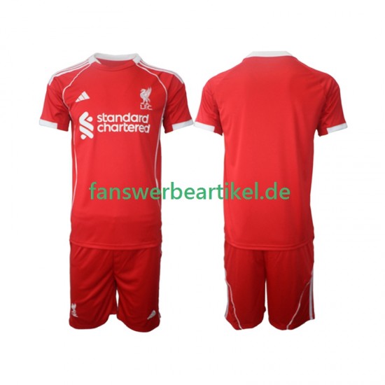 Trikot Liverpool Kinder Heimausrüstung 2025-2026 Kurzarm
