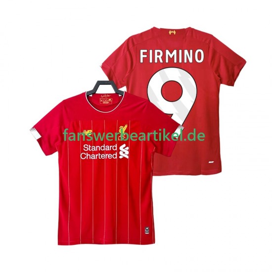 FIRMINO 9 Retro 2019 2020 Trikot Liverpool Herren Heimausrüstung Kurzarm