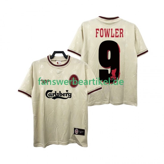 FOWLER 9 Retro 1996 1997 Trikot Liverpool Herren Auswärtsausrüstung Kurzarm