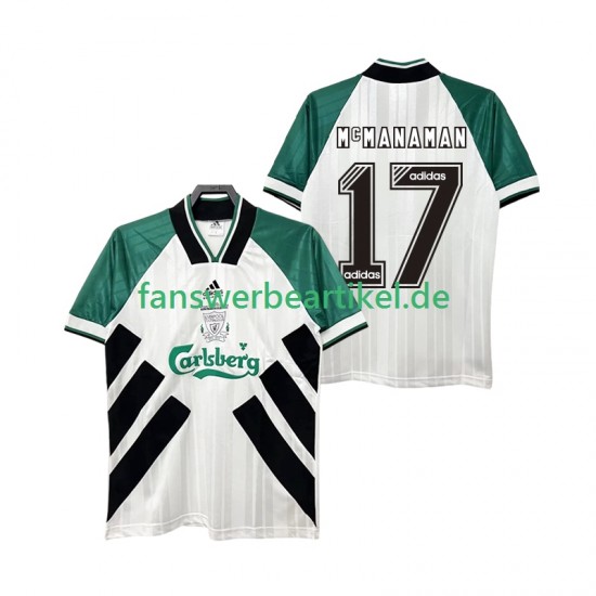 MCMANAMAN 17 Retro 1993 1995 Trikot Liverpool Herren Auswärtsausrüstung Kurzarm