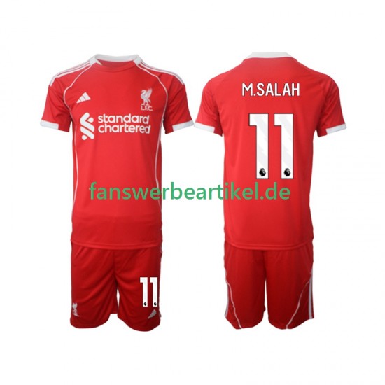 Mohamed Salah 11 Trikot Liverpool Kinder Heimausrüstung 2025-2026 Kurzarm