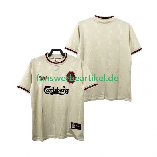 Retro 1996 1997 Trikot Liverpool Herren Auswärtsausrüstung Kurzarm
