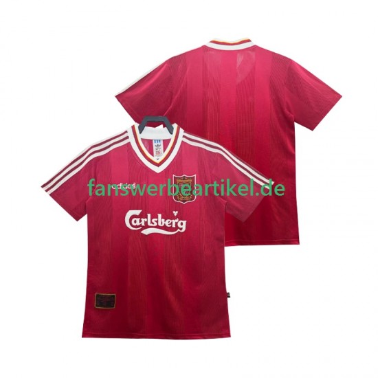 Retro 1995 1996 Trikot Liverpool Herren Heimausrüstung Kurzarm