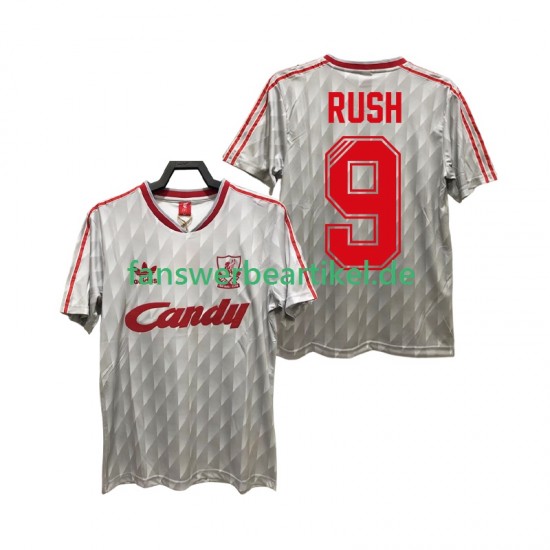 Rush 9 Retro 1989 1991 Trikot Liverpool Herren Auswärtsausrüstung Kurzarm