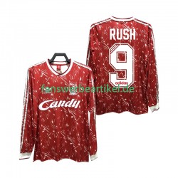 Rush 9 Retro 1989 1991 Trikot Liverpool Herren Heimausrüstung Langarm