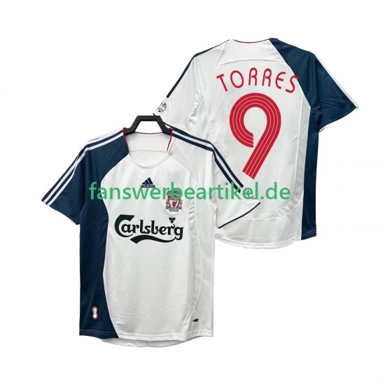 Torres 9 Retro Trikot Liverpool Herren Auswärtsausrüstung 2008 2006 Kurzarm