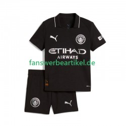 Trikot Manchester City Kinder Auswärtsausrüstung 2025-2026 Kurzarm