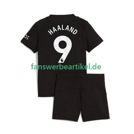 Erling Haaland 9 Trikot Manchester City Kinder Auswärtsausrüstung 2025-2026 Kurzarm
