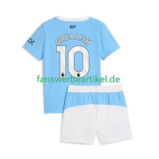 Jack Grealish 10 Trikot Manchester City Kinder Heimausrüstung 2025-2026 Kurzarm