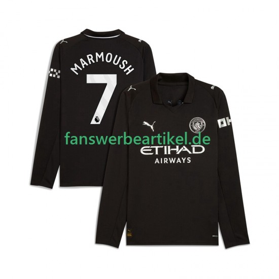 Omar Marmoush 7 Trikot Manchester City Herren Auswärtsausrüstung 2025-2026 Langarm
