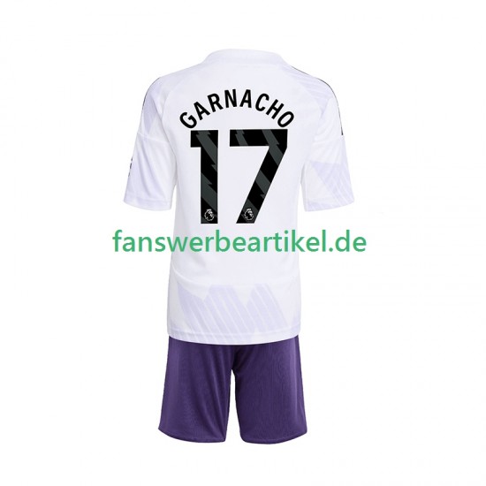 Alejandro Garnacho 17 Trikot Manchester United Kinder Auswärtsausrüstung 2025-2026 Kurzarm