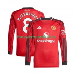 Bruno Fernandes 8 Trikot Manchester United Herren Heimausrüstung 2025-2026 Langarm