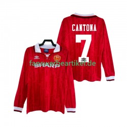 CANTONA 7 Retro 1992 Trikot Manchester United Herren Heimausrüstung 1994 Langarm