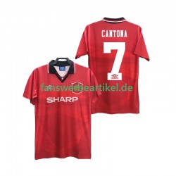 CANTONA 7 Retro 1996 Trikot Manchester United Herren Heimausrüstung 1994 Kurzarm