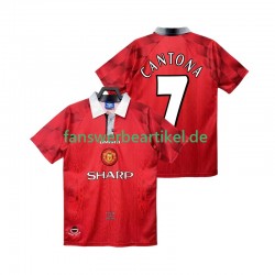 CANTONA 7 Retro 1996 1997 Trikot Manchester United Herren Heimausrüstung Kurzarm