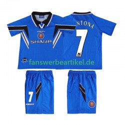 CONTONA 7 Retro 1996 1998 Trikot Manchester United Kinder Ausweich ausrüstung Kurzarm