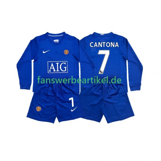 CONTONA 7 Retro 2009 Trikot Manchester United Kinder Ausweich ausrüstung 2008 Langarm