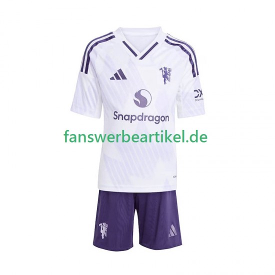 Trikot Manchester United Kinder Auswärtsausrüstung 2025-2026 Kurzarm