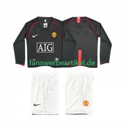 Retro 2007 Trikot Manchester United Kinder Auswärtsausrüstung 2008 Langarm