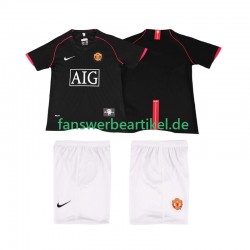 Retro 2007 Trikot Manchester United Kinder Auswärtsausrüstung 2008 Kurzarm