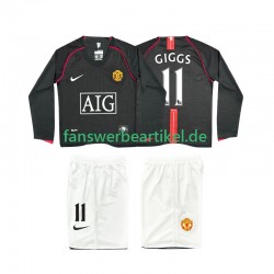 GIGGS 11 Retro 2007 Trikot Manchester United Kinder Auswärtsausrüstung 2008 Langarm