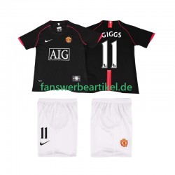 GIGGS 11 Retro 2007 Trikot Manchester United Kinder Auswärtsausrüstung 2008 Kurzarm
