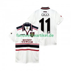 GIGGS 11 Retro 1998 Trikot Manchester United Herren Auswärtsausrüstung 1999 Kurzarm
