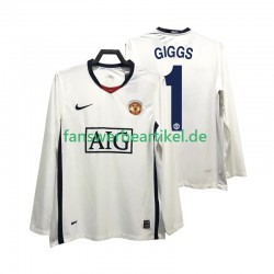 GIGGS 11 Retro Premier League 2009 Trikot Manchester United Herren Auswärtsausrüstung 2008 Langarm