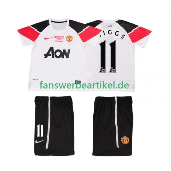 GIGGS 11 Retro Champions League 2012 Trikot Manchester United Kinder Ausweich ausrüstung 2011 Kurzarm