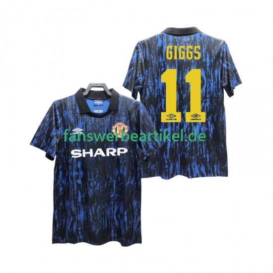 GIGGS 11 Retro 1993 Trikot Manchester United Herren Heimausrüstung Kurzarm