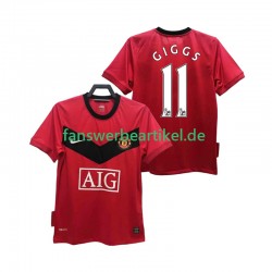 GIGGS 11 Retro 2009 Trikot Manchester United Herren Heimausrüstung 2010 Kurzarm
