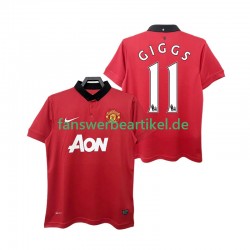 GIGGS 11 Retro 2013 2014 Trikot Manchester United Herren Heimausrüstung Kurzarm