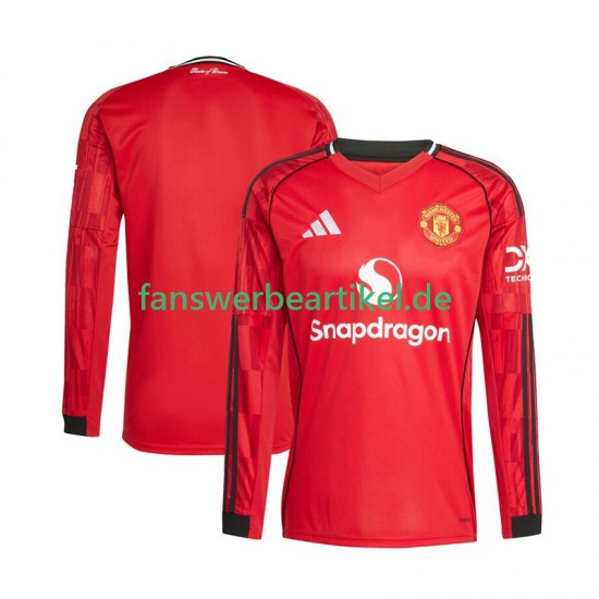 Trikot Manchester United Herren Heimausrüstung 2025-2026 Langarm