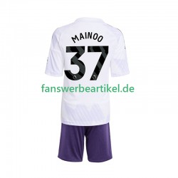 Kobbie Mainoo 37 Trikot Manchester United Kinder Auswärtsausrüstung 2025-2026 Kurzarm