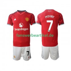 Mason Mount 7 Trikot Manchester United Kinder Heimausrüstung 2025-2026 Kurzarm