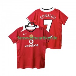 RONALDO 7 Retro 2005 Trikot Manchester United Herren Heimausrüstung 2006 Kurzarm