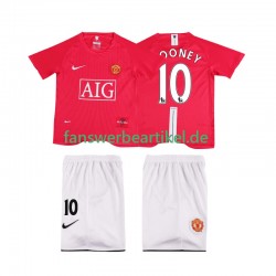 ROONEY 10 Retro Premier League 2007 Trikot Manchester United Kinder Heimausrüstung 2008 Kurzarm