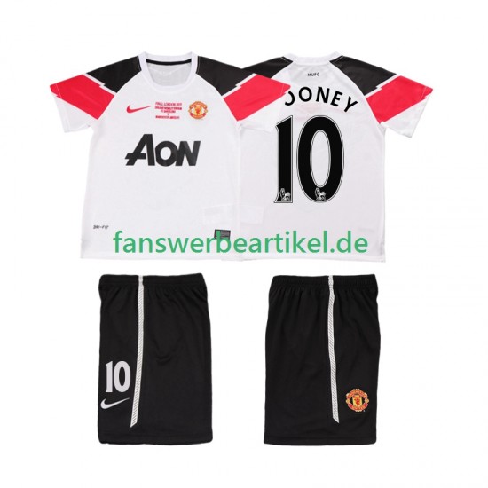 ROONEY 10 Retro Champions League 2012 Trikot Manchester United Kinder Ausweich ausrüstung 2011 Kurzarm