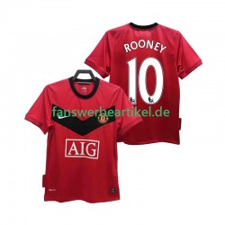 ROONEY 10 Retro 2009 Trikot Manchester United Herren Heimausrüstung 2010 Kurzarm