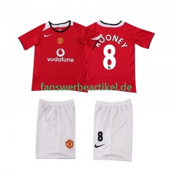 ROONEY 8 Retro 2005 Trikot Manchester United Kinder Heimausrüstung 2006 Kurzarm