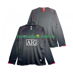 Retro 2007 Trikot Manchester United Herren Auswärtsausrüstung 2008 Langarm