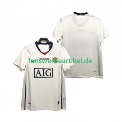Retro Champions League 2009 Trikot Manchester United Herren Auswärtsausrüstung 2008 Kurzarm