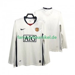 Retro Premier League 2009 Trikot Manchester United Herren Auswärtsausrüstung 2008 Langarm