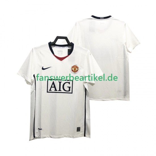Retro Premier League 2009 Trikot Manchester United Herren Auswärtsausrüstung 2008 Kurzarm