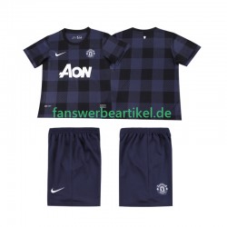 Retro 2013 2014 Trikot Manchester United Kinder Auswärtsausrüstung Kurzarm