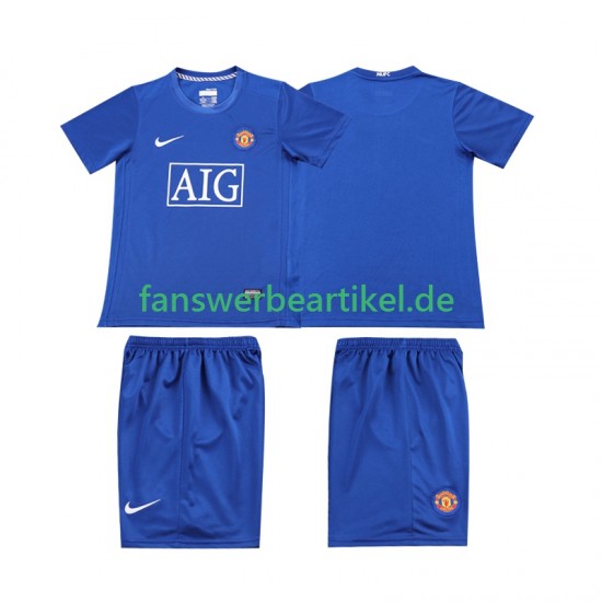 Retro 2009 Trikot Manchester United Kinder Ausweich ausrüstung 2008 Kurzarm