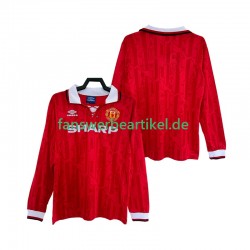 Retro 1992 Trikot Manchester United Herren Heimausrüstung 1994 Langarm