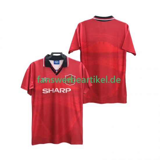 Retro 1996 Trikot Manchester United Herren Heimausrüstung 1994 Kurzarm