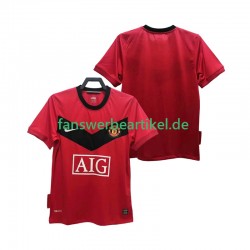 Retro 2009 Trikot Manchester United Herren Heimausrüstung 2010 Kurzarm
