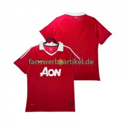 Retro Trikot Manchester United Herren Heimausrüstung 2011 2010 Kurzarm